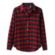 thumbnail image 2 of Camisas Hombre Manga Larga Camisa Formal de manga larga con botones y solapa a cuadros para hombre, informal, a la , a la , delgada, ligera y transpirable (Red, L), 2 of 7