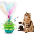 thumbnail image 3 of FNNMNNR Jouet pour Chat Monstre 2-en-1 Automatique Interactif Jouet pour Chat d'Intérieur Plumes Réelles Éclairage LED Souris Couineur Type-C Rechargeable, 3 of 5