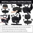 thumbnail image 4 of 2Set Chair Cover Resistant Stretch Jacquard Elastic Covers Split Chair Slipcover for Party Wedding Home Decorations, 4 of 5