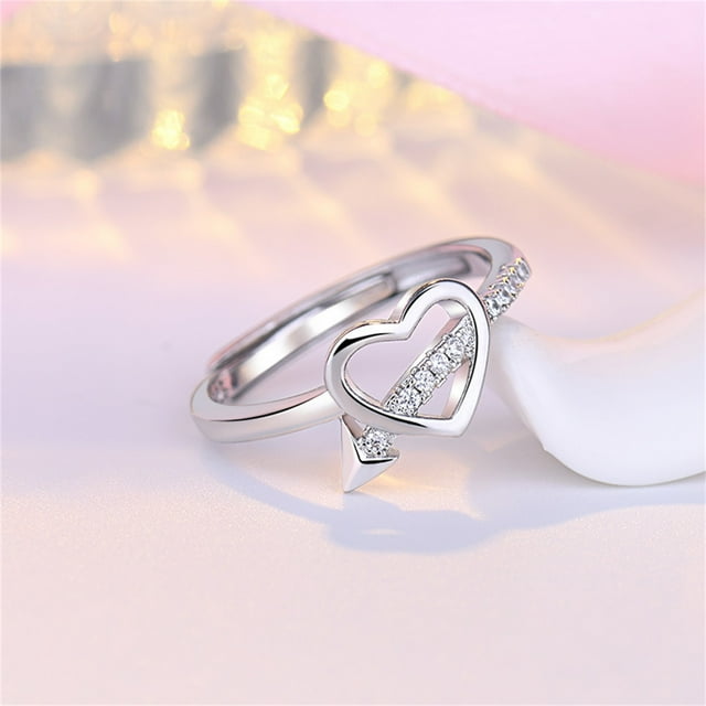 Xihbxyly Anillo Elegante, Diseño Único de Circonita Cúbica, Banda de Aleación Ajustable, Cómodo de Llevar, Regalo Perfecto para Cualquier Ocasión, Ideal para Mujeres y Hombres, Recuerdo Significativo