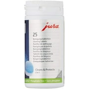 Jura 2-Phase Cleaning Tablets for Fully Automatic Coffee Machines, 25 Count