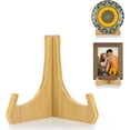 thumbnail image 1 of ANBOXIT Plate Stands for Display, 6 Inch Plate Holders for Displaying, Bamboo Picture Frame Holder for Tables, Tabletop Easels, Decorative Stand for Platter, Dish, Book, Photo and Plaque (1 Pack), 1 of 6