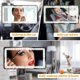 thumbnail image 4 of Rechargeable Mirror with Dimmable Touch Screen, Rear View Sun-Shading Travel Cosmetic Mirror for Car Truck SUV, 4 of 4
