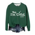 thumbnail image 4 of WEAIXIMIUNG Robe Sweat-Shirt Surdimensionnée Manches Courtes Automne et Hiver Imprimé Lettre Col Rond Épaule Manches Longues Pull Décontracté (4), 4 of 4