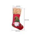 thumbnail image 4 of sweethay Calcetines navideños de punto, contenedor de aperitivos, colgante colgante para el hogar, escaparate, colgador de árbol de Navidad, soporte Kits de decoración para fiestas Verde sweethay HA069855-03, 4 of 6