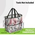 thumbnail image 3 of Garden Tool Bag,Pioneer Flower Floral Print Pattern Garden Tool Organizer,Garden Gifts,Waterproof Multi-Pocket Garden Tool Storage 11.8x5.5x11.4 Inch(Tools NOT Included), 3 of 6