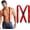 Red, variant on X Back Hidden Suspender Heavy Duty Work Airport Friendly Suspenders Under Clothing for Men Women