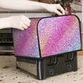 thumbnail image 5 of Cauagu Fun Rainbow for 4 Slice Toaster Cover (11.4''×7.9''×7.5'') Bread Machine Cover Toaster Protector Kitchen Appliance Dust Cover, 5 of 7