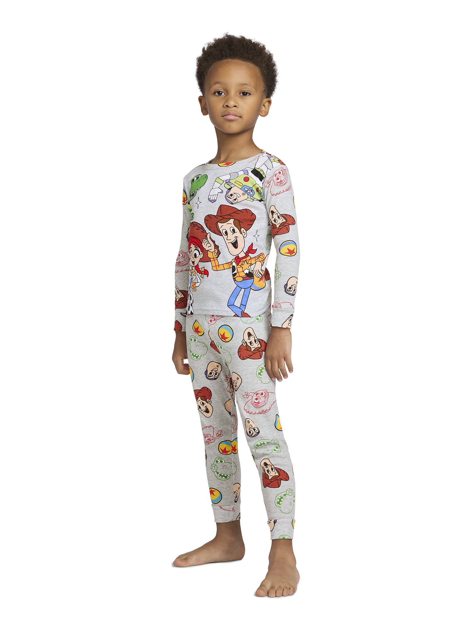 Toy Story Toddler Long Sleeve Top and Pants Pajama Set, 2-Piece, Sizes 12M-5T