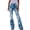 Light Blue, variant on REDARER Womens Blue Floral Print High Waist Flare Jeans Soft Stretchy Casual Denim Trousers for Daily Wear,L