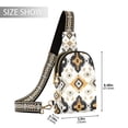 thumbnail image 2 of FORMRS Womens Crossbody Sling Bag Travel Daypack Shoulder Chest Backpack, White and Black, 2 of 7