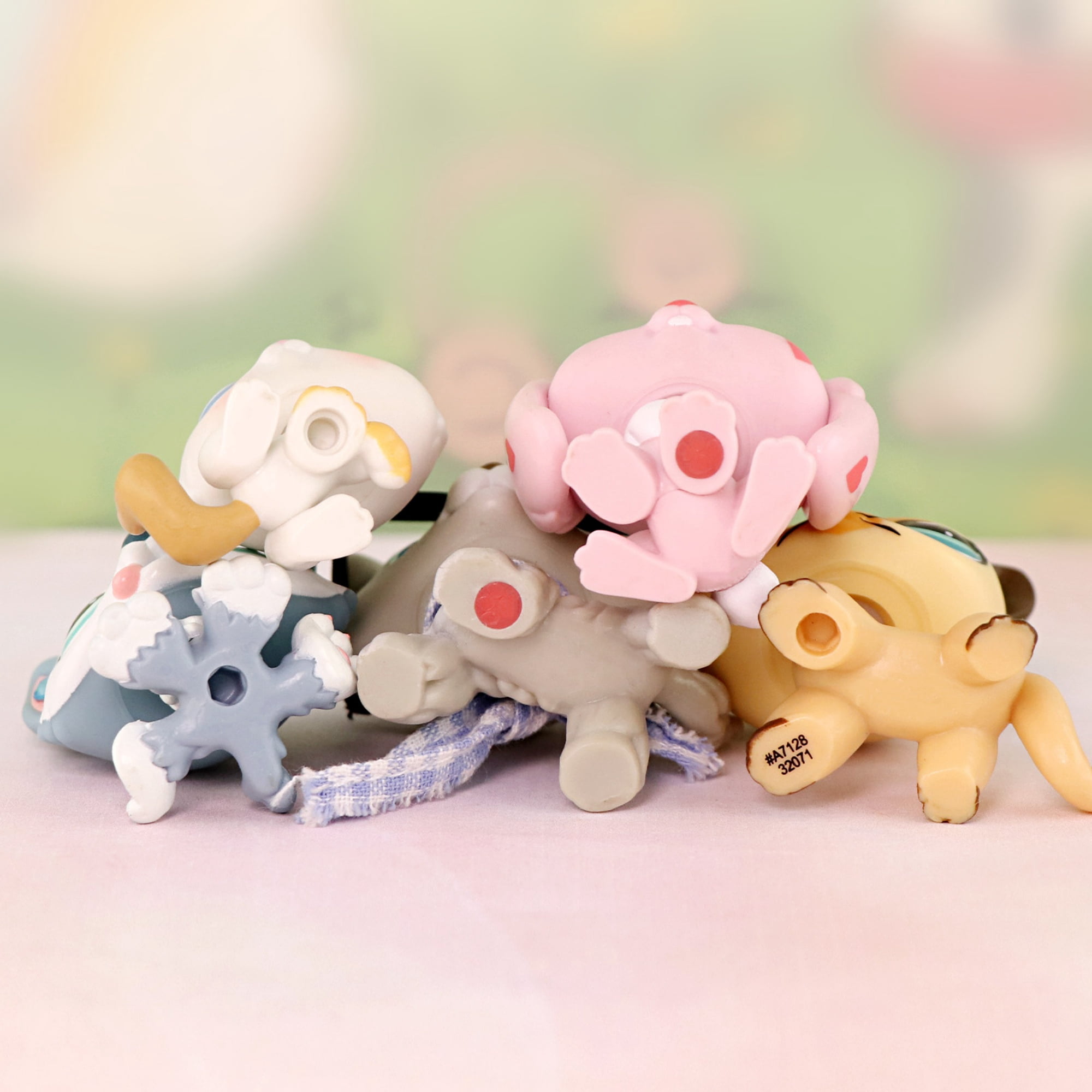 5pcs Mini Pet Toys Bunny Rabbit Collie Short Hair Cat Husky Puppy Kitten Cat with Accessories