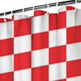 thumbnail image 3 of Red and White Checkered Pattern Shower Curtain 72"x84" ,Bathroom Decorative Shower Curtains Set with 12 Hooks,Modern Waterproof Washable Shower Curtain, 3 of 6