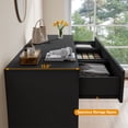 thumbnail image 4 of Heynemo Dresser for Bedroom with 7 Drawers, Wood Drawer Organizer for Bedroom, Living Room, Hallway, Black, 4 of 9