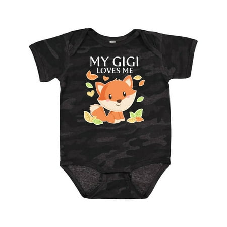 

Inktastic My Gigi Loves Me- Little Fox Gift Baby Boy or Baby Girl Bodysuit