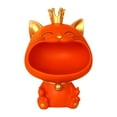 thumbnail image 2 of Cat Figurine Storage Box Ornament, Snack Holder Desk Organizer, Novelty Resin Animal Sculpture Lucky Cat Statue for Party Table Decoration Style B, 2 of 8