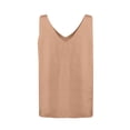 thumbnail image 5 of Tank Tops for Women Women's Vest Sleeveless Shirts for Women V Neck Tees Blouses Casual Basic Tops Pullover Tank Top Kagetolytai Khaki 3X, 5 of 6