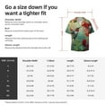 thumbnail image 5 of Fotbe Hummingbird Floral Paradise Camisa Estampada de Manga Corta para Hombre, Casual de Verano, Estilo Playero, Sin Arrugas-Large, 5 of 5