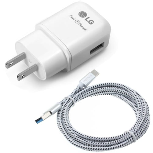 For LG V60 ThinQ Phone 18W Fast Home Charger, 6ft USBC Cable Power