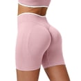 thumbnail image 2 of Delayuji Womens Yoga Short Workout Shorts Scrunch Seamless Gym Yoga Biker Shorts Running Active Fitness Short, 2 of 5
