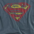 thumbnail image 2 of Superman T-Shirt S Shield Rough Unisex Graphic Tee For Men & Women Slate&nbsp;, 2 of 7