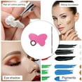 thumbnail image 5 of Unique Bargains 1 Set Foundation Spatula and Palette Set Butterfly Shape Makeup Artist Tools Pink Silver Tone, 5 of 5