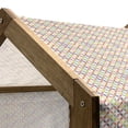 thumbnail image 5 of Geometric Circle Pet House, Ornamental Vintage Design Connected Arcs Intersecting Centre Discs Design, Outdoor & Indoor Portable Dog Kennel with Pillow and Cover, 5 Sizes, Multicolor, by Ambesonne, 5 of 5
