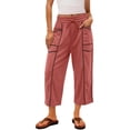 thumbnail image 2 of BUIGTTKLOP Capri Sweatpants for Women Drawstring High Waisted Cropped Pants Baggy Sweat Lounge Capris, 2 of 6