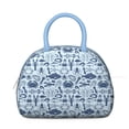 thumbnail image 2 of Insulated Lunch Bag Women, Reusable Lobster Seafood Seamless Pattern Stock Vector. Tote Lunch Box, Leakproof Cooler Lunch Bags for Work Office Travel Picnic, 2 of 6
