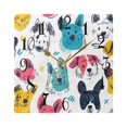 thumbnail image 5 of Colorful Dogs Face Wall Clock Decorative Square Silent Non-Ticking Operated Clocks Aesthetic for Bedroom Living Room, 5 of 8