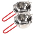 thumbnail image 1 of 2 Pcs Poêle à Fondre en Acier Inoxydable pour Chocolat, Poêle Durable pour Beurre et Fromage, 1 of 9