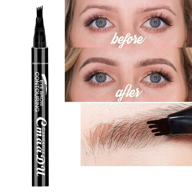 Eyebrow Pen Waterproof Make up Cosmetic Long-Lasting Pen Natural Black