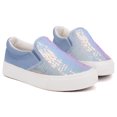 thumbnail interactive-video image 1 of Toddler Girls Sneakers Loafer Shoes Slip On Little Kids Boys Canvas Glimmer Glitter Sparkle Low Top Non Slip Rubber Sole Lightweight Fashion Casual Gray 1 of 1