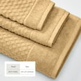 thumbnail image 4 of Great Bay Home Quick Dry Diamond Waffle 4 Piece Bath Towel Set, Sand, 4 of 7