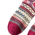 thumbnail image 5 of Wioihee Women's Vintage Geometric Pattern Crew Socks, Retro Printed Mid Calf Socks, Warm Cozy Winter Casual Fashion Socks for Ladies, 5 of 5