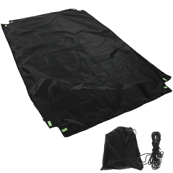 HONITANO Pickup Truck Bed Cover 1Pack Black Oxford Cloth Waterproof and Windproof for Vehicle Protection 84.3X48X5.1in