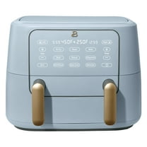 Beautiful 9 QT TriZone Air Fryer, Cornflower Blue by Drew Barrymore
