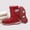 #038-Wine, variant on Women's Mid-Calf Snow Boots – Fashionable Casual Winter Outdoor with Wool Fleece Lining, Thickened Warm, Waterproof & Anti-Slip for Cold Weather Activities