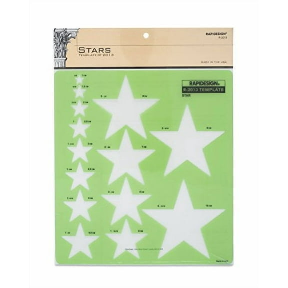 Rapidesign Stars Template, 1 Each