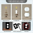 thumbnail image 5 of IAUYY Retardant PC Material Toggle Switch Switch Plate Covers Easy DIY Installation with Screws Light Switch Cover Plate White Spiral Lines, 5 of 9