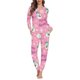 thumbnail image 1 of Conjunto de pijama de manga larga con estampado navideño para mujer, ropa de dormir informal, Jersey, a pedido, 2 piezas, 1 of 4