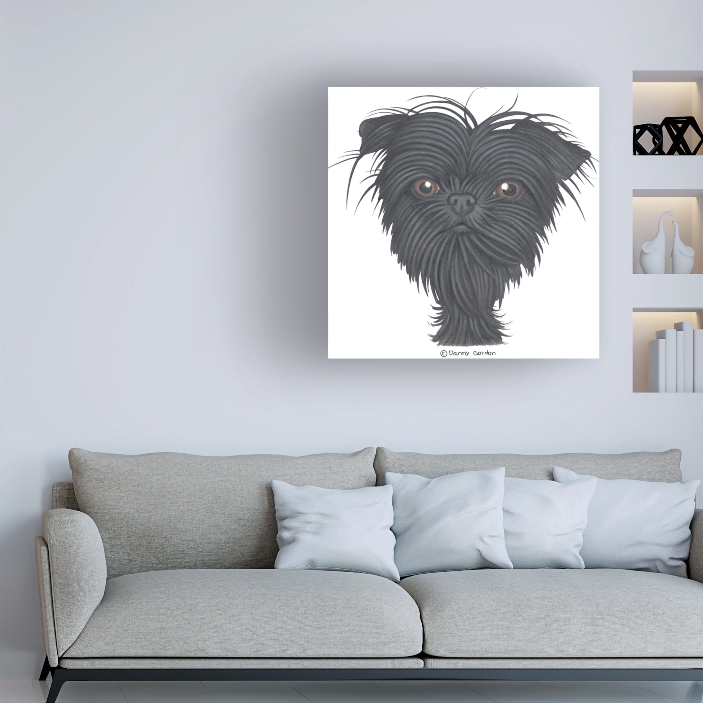 Danny Gordon Art 'Affenpinscher Bust' Canvas Art