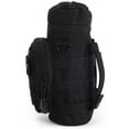 thumbnail image 4 of Go Time Gear | Exo-Tek H2O Water Bottle Carrier Pack | Bottle Holder | Hydration Straw Opening, Utility Zip Pouch, Removeable Shoulder Strap | Fits 40 oz. Wide-Mouth Canisters | Black, 4 of 9