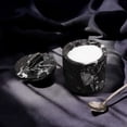 thumbnail image 5 of Radicaln Marble Salt Cellar with Lid and Spoon 4 inch Black Handmade Small Seasoning Containers - Decorative Spice Jars, Sugar Bowl with Spoon & Flaky Salt Dish for Kitchen Countertop Storage, 5 of 7