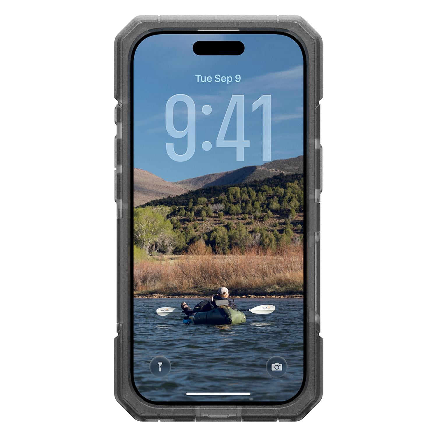 UAG Étui robuste MagSafe Trooper couleur cendre pour IPhone 17