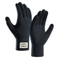 thumbnail image 2 of Jamicy Winter Touchscreen Gloves for Men Touch Screen Texting Soft Knit Outdoor Keep Warm Gloves Stretchy Gloves, 2 of 6
