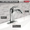 thumbnail image 7 of Delta Lahara Single Handle Bathroom Faucet with Touch2O.xt Technology, Venetian Bronze, 7 of 7