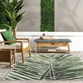 thumbnail image 3 of nuLOOM Kalene Double Palm Indoor/Outdoor Area Rug, 8' x 10', Green, 3 of 9