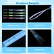 thumbnail image 4 of 25 varitas de fibra luminosa, coloridas varillas de fibra óptica, varitas de luz LED de mano, varillas intermitentes con pilas para concierto, fiesta de carnaval, 4 of 6