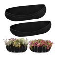 thumbnail image 2 of piezas de revestimientos de fieltro para jardineras de 30 pulgadas, revestimientos de tela para jardineras de ventana de repuesto, color negro, no tejido, para colgar, color negro, 2 of 5